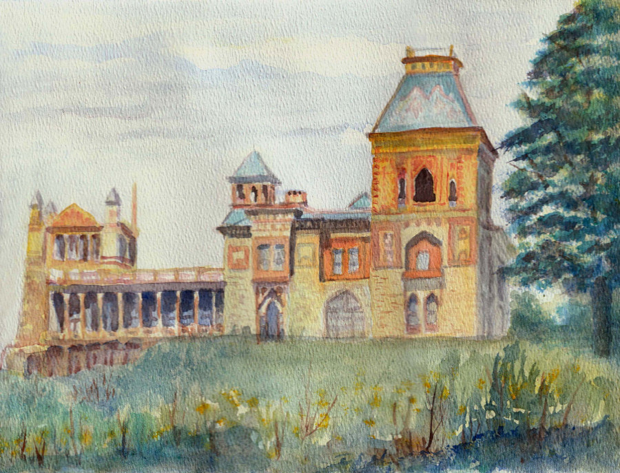 Olana, historical mansion of Frederick Church, well know American landscape painter