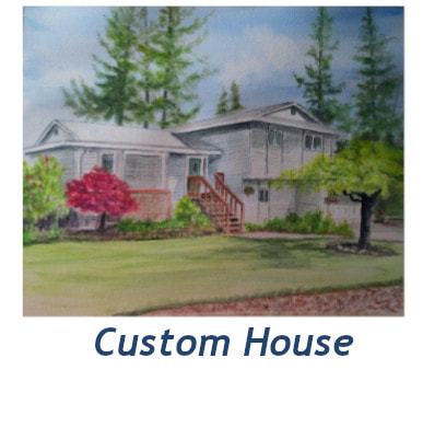 house portrait in watercolor